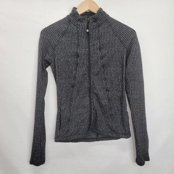 ATHLETA Heartbeat Hope Herringbone Form Athletic Full Zip Jacket Women’s Size Xs - Picture 7 of 16